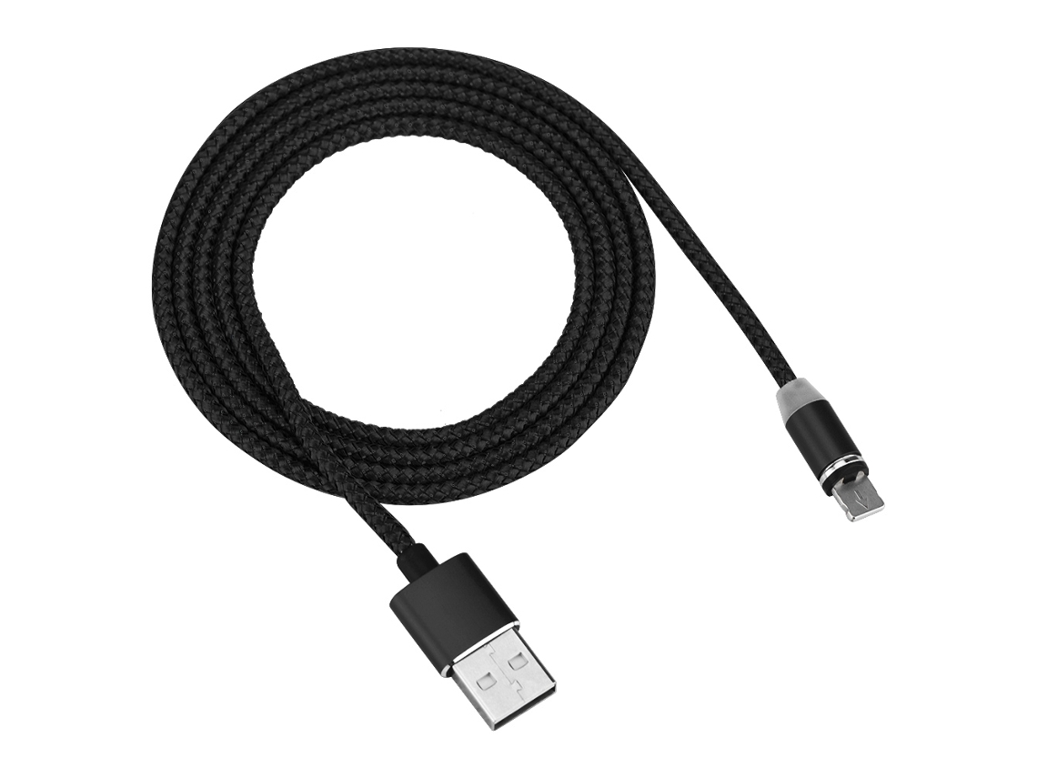 Cable De Carga Y Datos Trenzado De Nailon Magnético Con Luz Led Para Iphone Lightning