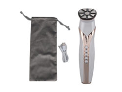 Máquina de belleza facial RF para la eliminación de arrugas, estiramiento y rejuvenecimiento de la piel con microcorrentes blancos.