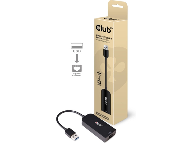 Cable USB CLUB3D (USB - USB - Negro)