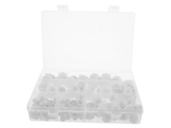 Juego De 160 Protectores De Rosca De Goma Blanca Para Tuercas Hexagonales.