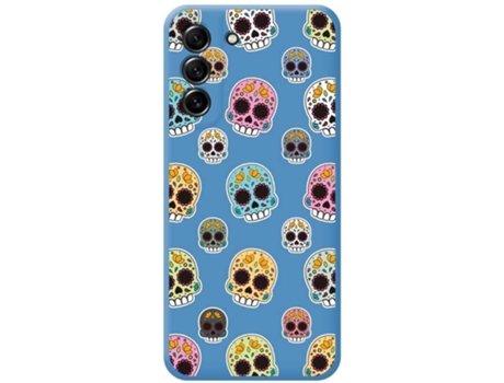 Carcasa Samsung Galaxy S21 FE 5G TUMUNDOSMARTPHONE Silicona Líquida Dibujos Catrina Azul