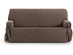 Funda de Sofá 3 Plazas EYSA Universal Premium Valeria Tejido Elástico (230 x 70 x 110 cm - Poliéster y Algodón - Marrón)