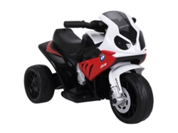 Moto Eléctrica Infantil 3 Ruedas 6v 2,5km/h Luces Sonido Rojo