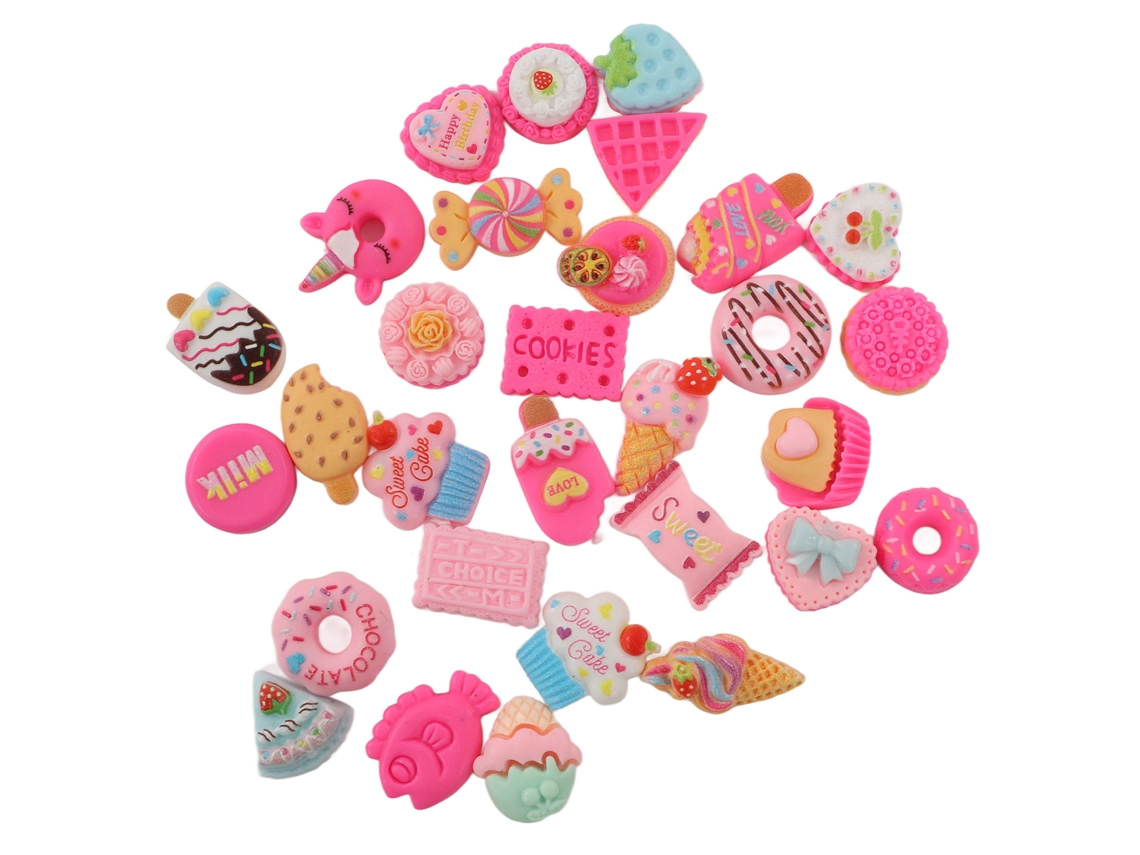 30 Piezas De Adornos Comestibles Diy Para Decorar Pasteles, Helados, Donas, Galletas Y Dulces.