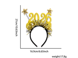 Diadema navideña con cuernos, accesorio navideño brillante, ideal para fiestas, cosplay y uso diario Aeuzwr (estilo 29)
