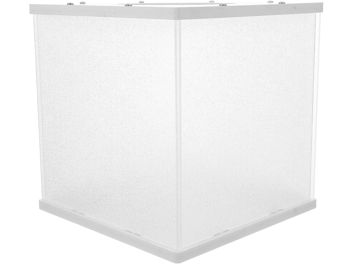 Urna De Votación De Acrílico Transparente De 20x20x20 Cm Con Ranura Para Boletos, Caja Para Rifas, Contenedor Ligero Y Portátil.