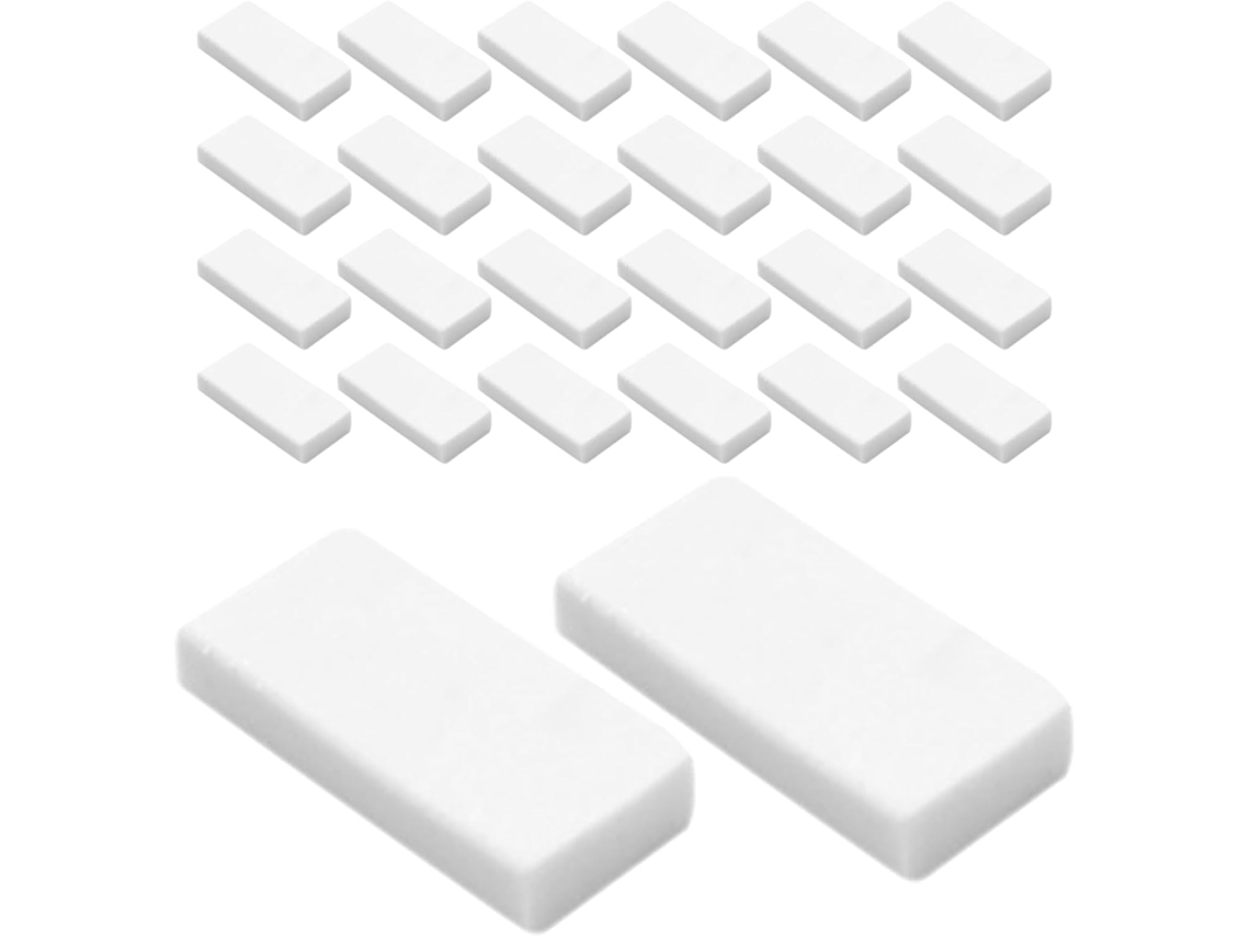 50 Gomas De Borrar Rectangulares Blancas Para Dibujo A Lápiz