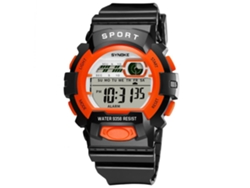 Reloj Digital Multifuncional Estilo Simple Y Moderno Para Estudiantes Synoke (naranja)