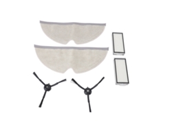 Accesorios Para La Aspiradora Robot Q8 Maximum: 2 Paños De Limpieza, 2 Filtros Y 2 Cepillos Laterales De Repuesto.