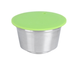 Cápsula De Café Reutilizable De Acero Inoxidable Para Máquina Dolce Gusto, Verde, 40 Ml.