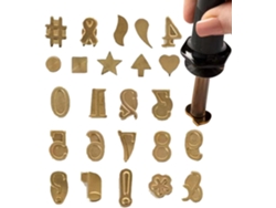 Kit, Kit De Estampación En Caliente Para Herramientas - Marcado De Letras, Números Y Símbolos De Cobre Para Madera