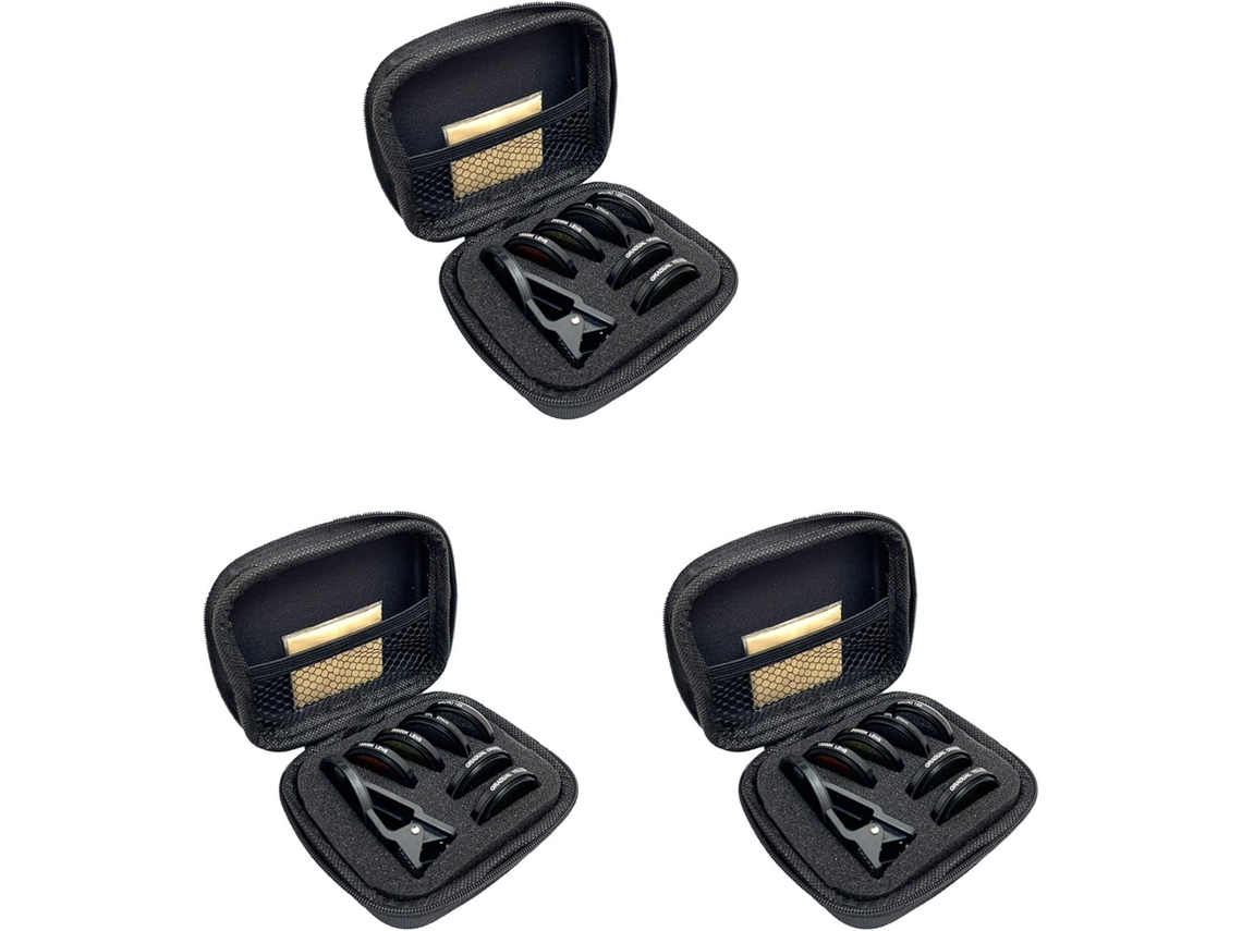 Filtro De Cámara Para Teléfono Móvil Y Pecera De Acuario De 3 Piezas, 6 En 1, Macro, Amarillo