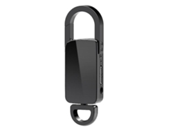 Grabadora de voz con llavero, dispositivo de grabación digital USB para conferencias, 16 GB, Yizhood (negro)