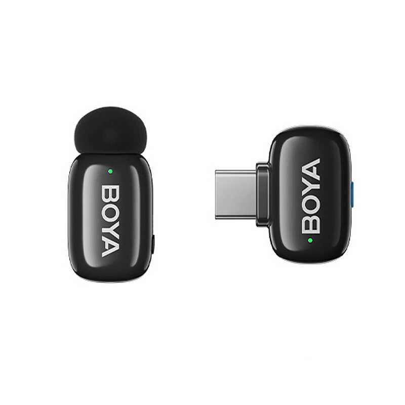 Mini Micrófono De Solapa Inalámbrico Boya Con Cancelación De Ruido Inteligente Con Ia Para Iphone, Android, Teléfono Tipo C, Transmisión En Vivo, Gra
