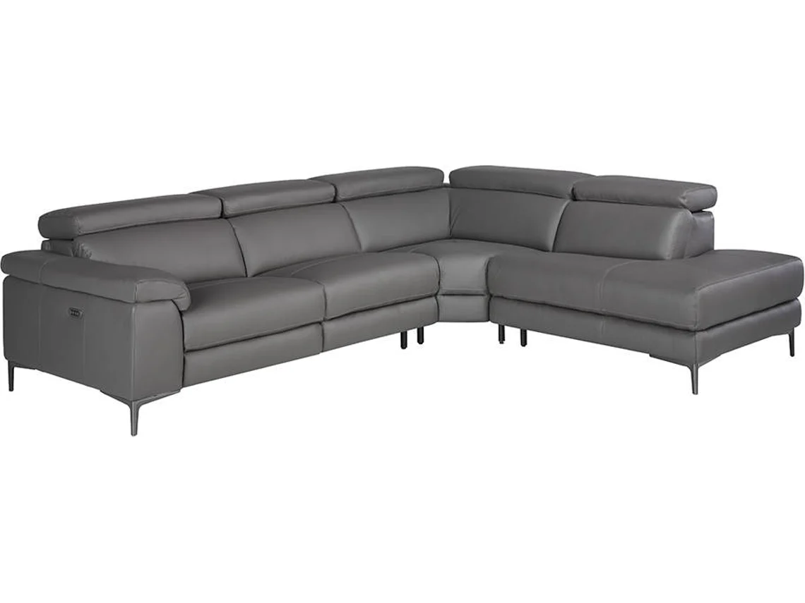Sofá ANGEL CERDÁ S.L. 6111 (Negro - Madera, Poliuretano - 295 x 232 x 97 cm)