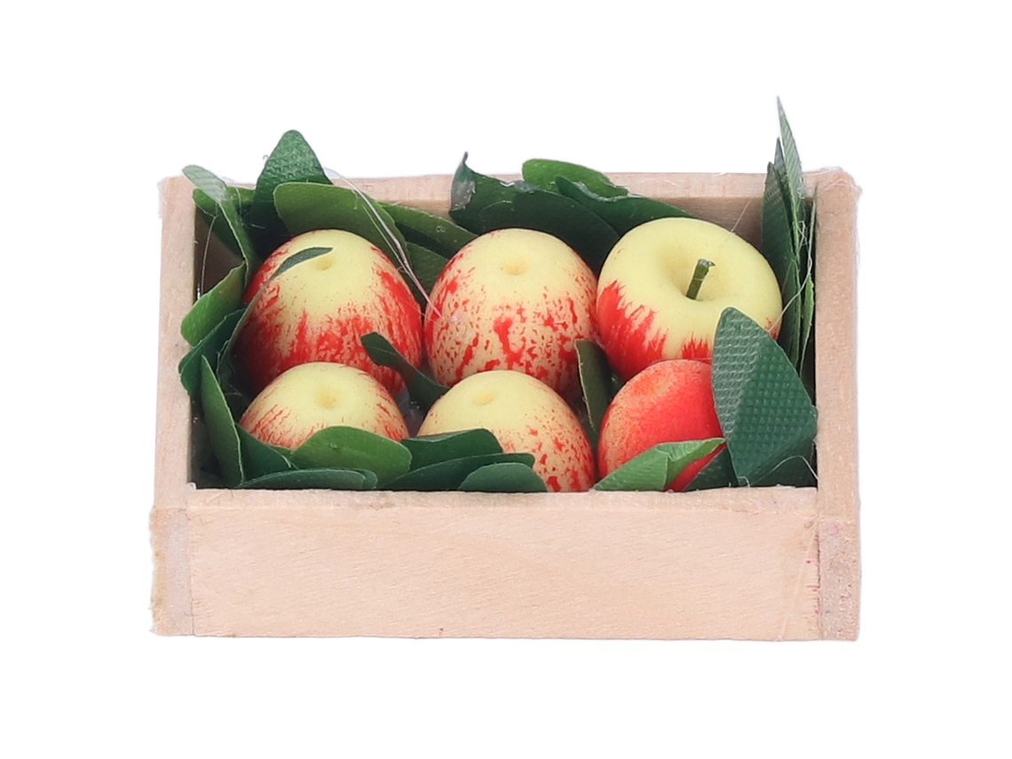 Vlola-manzanas Miniatura Para Casita De Muñecas 1:12, Frutas Lindas Modelo Decoración Escena Vida Hogar Accesorio