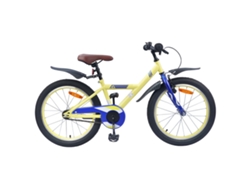 Bicicleta Para Niños Vidaxl Amarillo Acero (137 X 54 X 79 Cm)