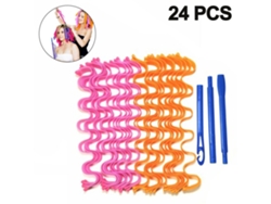Rollos Espirales de Cabello Suaves, 10 Unidades, 24 cm
