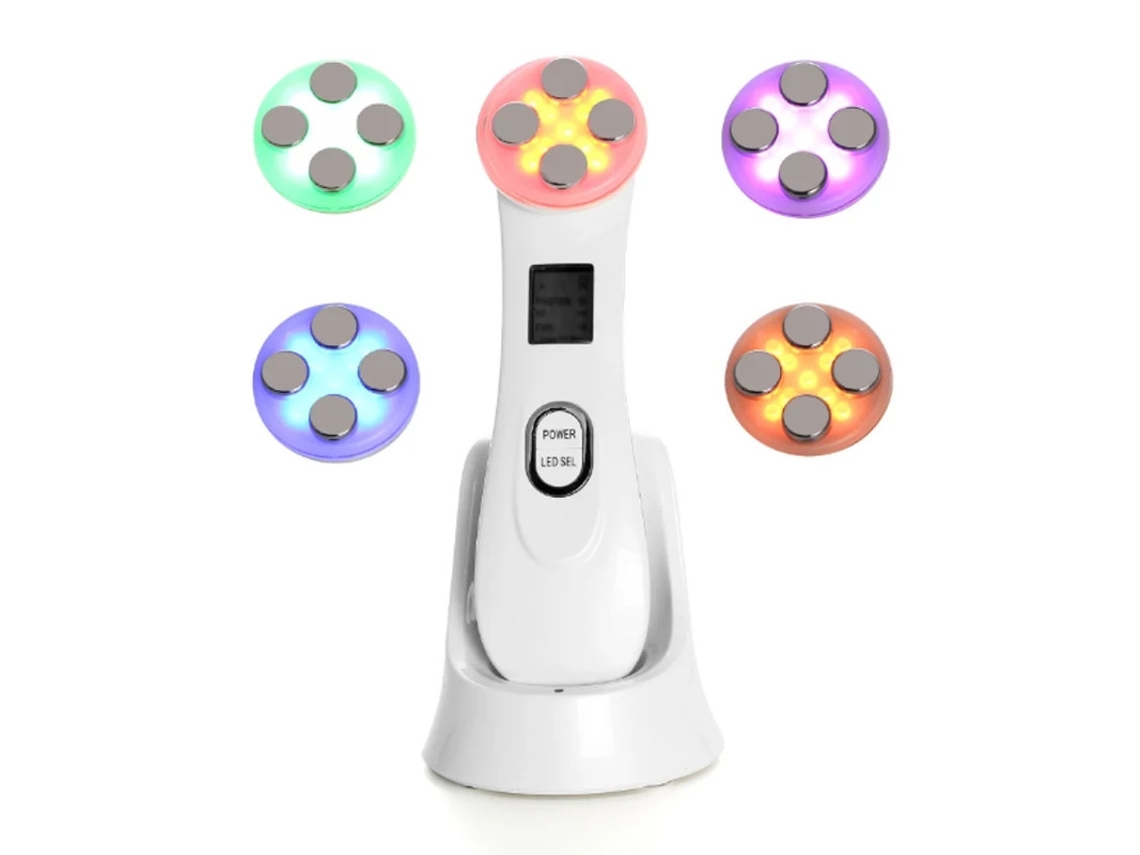 Dispositivo de belleza ultrasónico Bestvite RF con 6 modos de cuidado de la piel y luz LED blanca