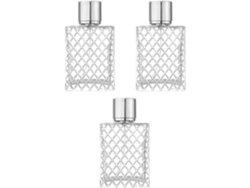 Nuobesty Juego De 3 Frascos De Perfume En Aerosol De Vidrio Transparente Recargables De 100 Ml Y