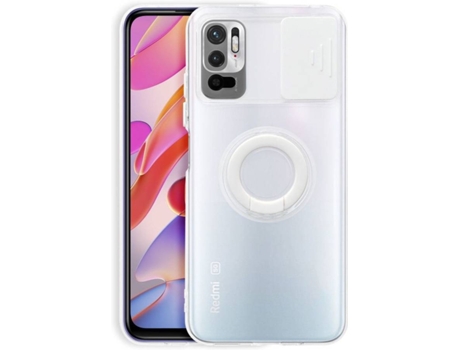 Funda Xiaomi Redmi Note 10 5G HFS-HOUSE con Anillo de Soporte (Transparente)