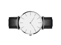 Reloj De Cuarzo De Lujo Para Hombre Con Correa De Cuero Delgada, Resistente Al Agua Hasta 3 Atm.