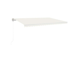 Maison Exclusive - Toldo Automático Con Led Y Sensor De Viento Crema 500x300 Cm