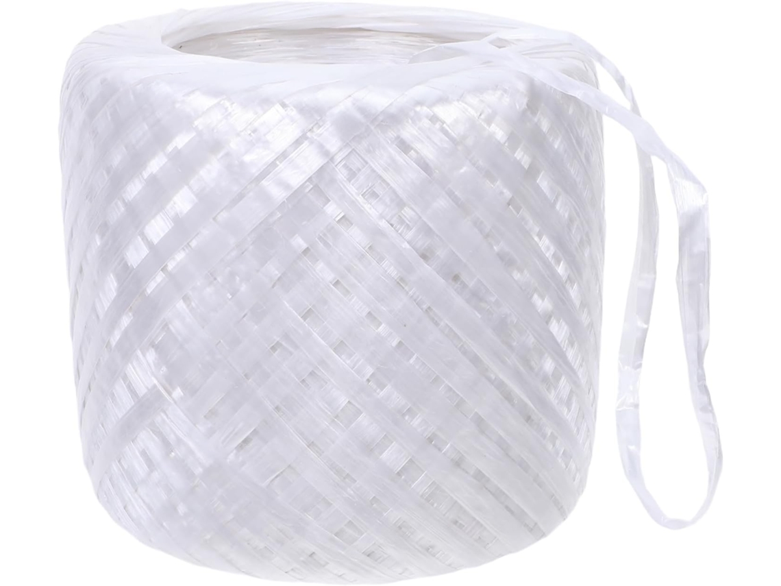 Cuerda De Embalaje De Plástico Blanco, Rollo De 1 Kg – Cuerda Flexible Multiusos Para Embalaje