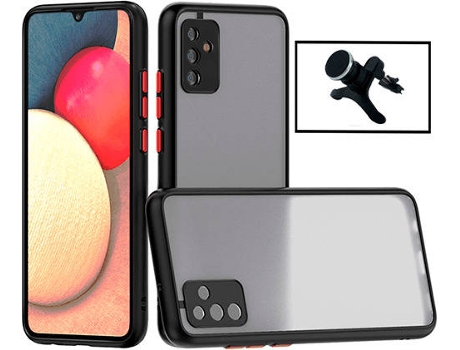 Kit Carcasa Trasera Protección Cámara + Soporte Magnético Samsung Galaxy M52 5G GIFT4ME Negro