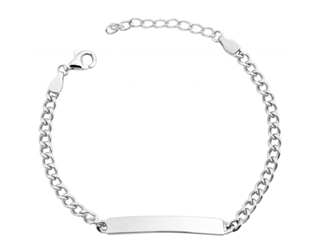 Pulsera en Plata de Ley 925 Nidal Bañada en Rodio