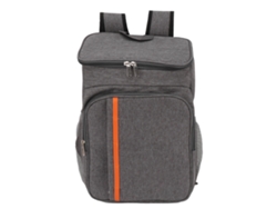 Mochila térmica para reparto de comida, fabricada en tejido Oxford y PEVA, 18 l, color gris, antifugas, para frutas, bebidas y loncheras.
