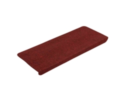Tapetes Adhesivos Para Escaleras 30 Unidades 65x24,5x3,5 Cm Rojo