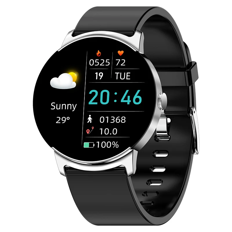 (plateado) Reloj Inteligente Con Pantalla Grande Hd De 1,32 Pulgadas Y Seguimiento De Salud Y Actividad Física