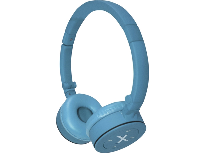 Auriculares Bluetooth APPROX appHSBT02x (Over Ear - Micrófono - Azul)