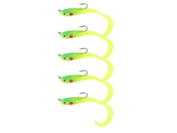 5 Señuelos Artificiales Blandos Para Pesca De Róbalo Con Anzuelo, Aparejos De Pesca So050-1