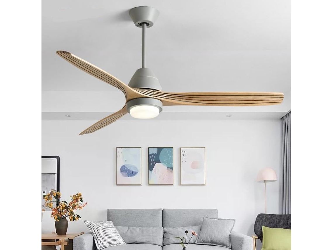 Sustancial Cooperación Variante Ventilador de Techo SLOWMOOSE con Luz (Tamaño: Rc 4/52 Pulgadas - 220V)