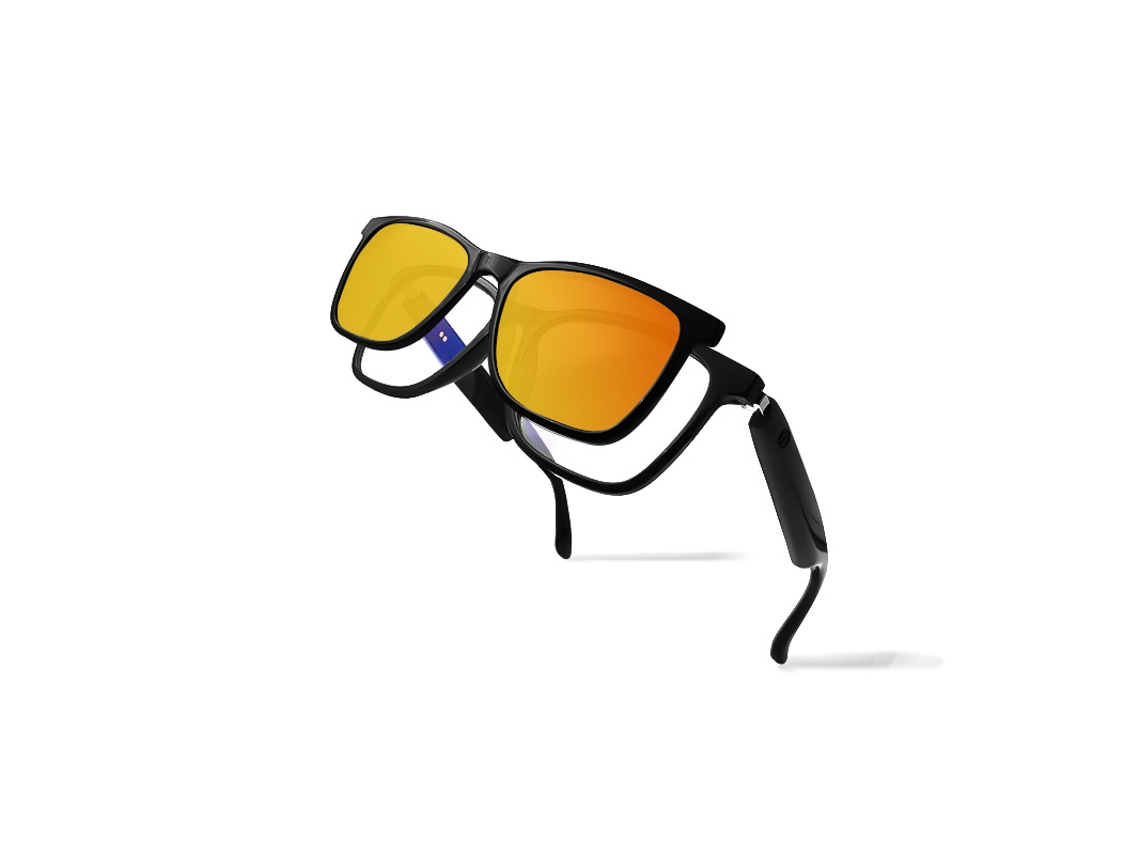 Gafas inteligentes Chrui GS05 con lentes magnéticas, polarizadas UV400 y antiluz azul, para música (naranja)