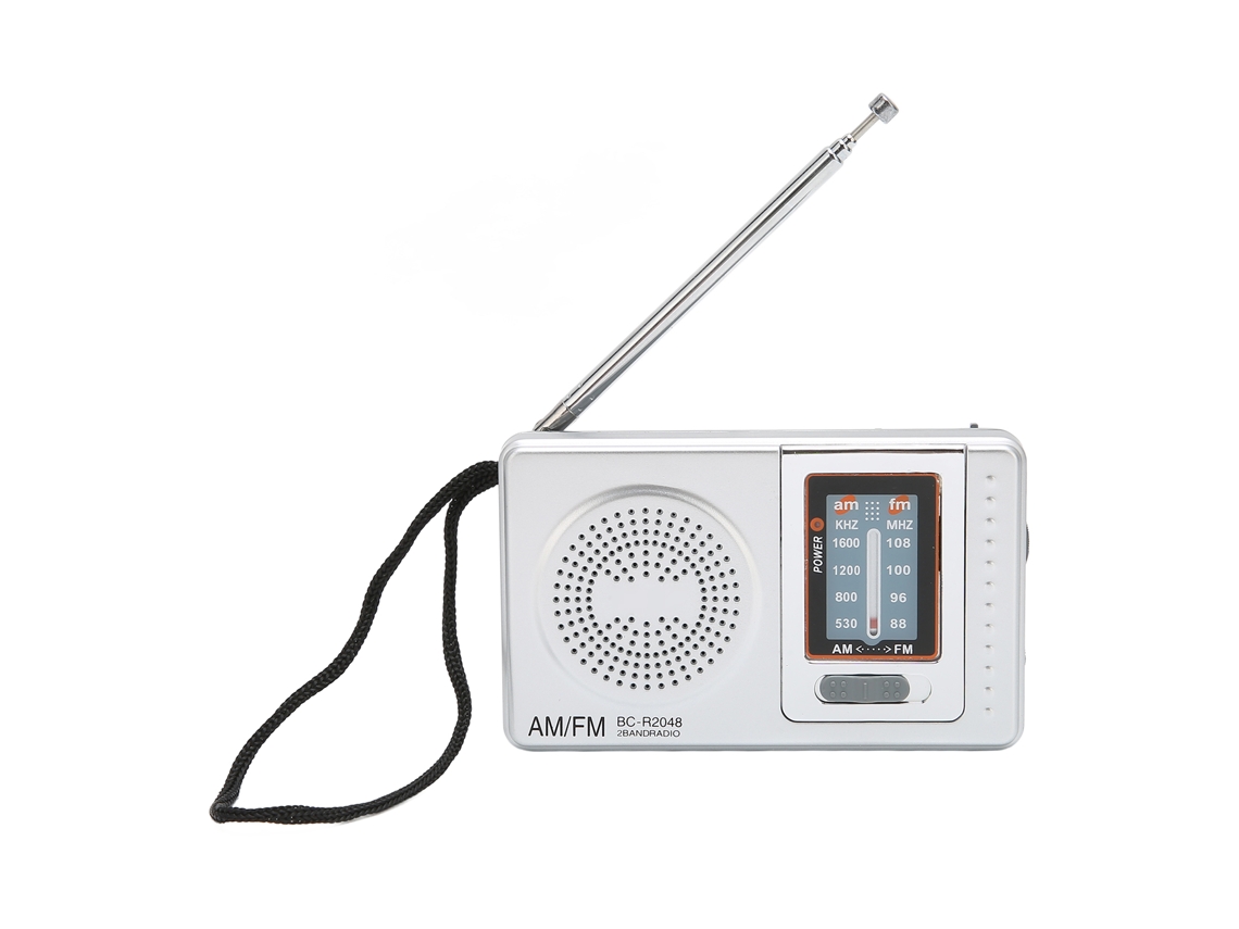 Radio Portátil De Bolsillo Am/fm Con Diseño Sencillo, Funciona Con Pilas Aa, Ideal Para Padres Y Abuelos.