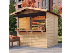 Cobertizo de jardín de madera M149z H232x253x263 cm/4 m2 Timbela