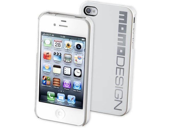 Funda iPhone 4, 4s CELLULARLINE Momo Design Plateado