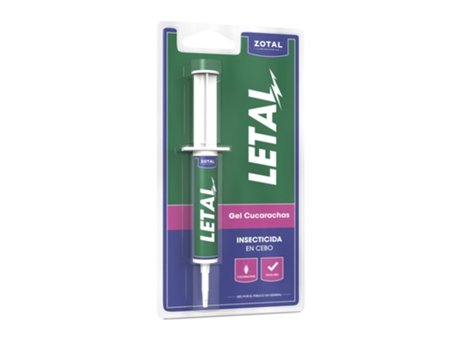 Letal Gel Cucarachas insecticida doméstico en jeringa 10 gr