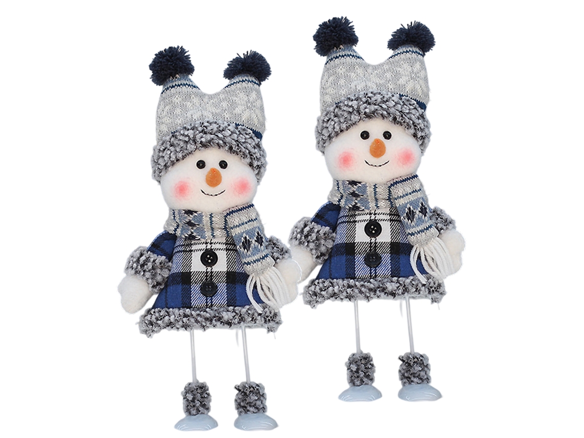 Muñeco de nieve de peluche, decoración navideña hecha a mano TRUYUETY