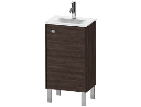 Mueble de lavabo DURAVIT Brioso vertical 44,0 x 31,0 cm 1 puerta abatible a la derecha 1 estante de cristal para lavabo Viu 073345
