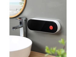 Jabonera De Pared Sin Taladrar, Con Tapa Protectora, Universal, De Acero Negro, 29,5 Cm.