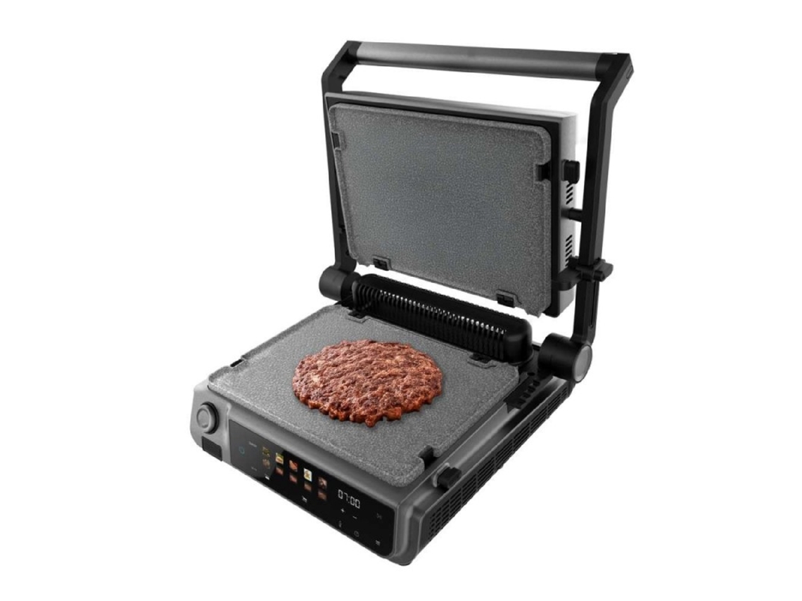 Cecotec Parrilla Eléctrica Con Grill Rock'ngrill 2000 Smash Perfectcook. 2000w, Sonda Temp, Smash Burger, Smokeless, Dual Temp