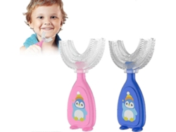Cepillo de dientes infantil con cerdas de silicona en forma de U para niños de 2 a 6 años: masajea las encías y favorece la limpieza manual GOKOCO