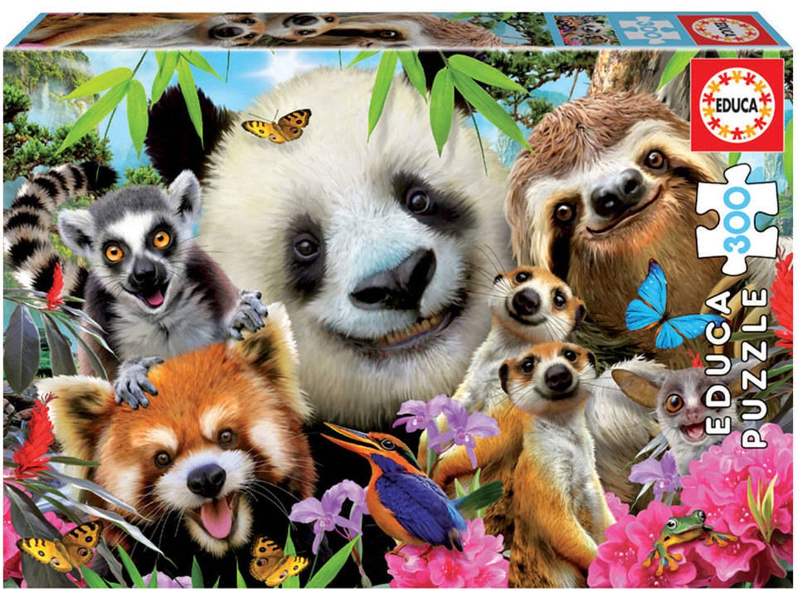Puzzle EDUCA Junior 300 La Selfie (Edad Mínima: 6 Años - 300 Piezas)