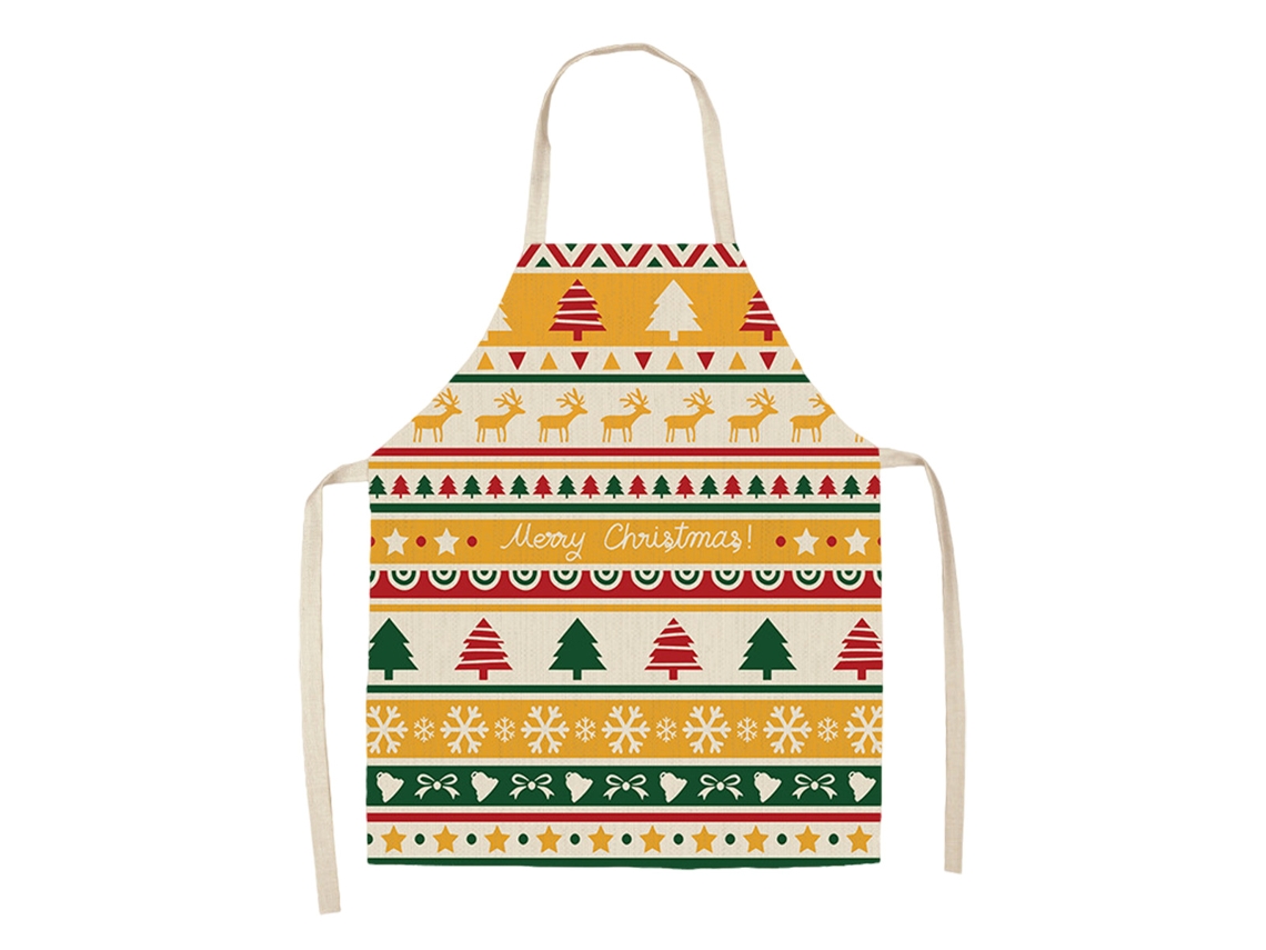 Delantal Para Fiesta Con Diseños Espeluznantes De Halloween Y Invierno Navideño