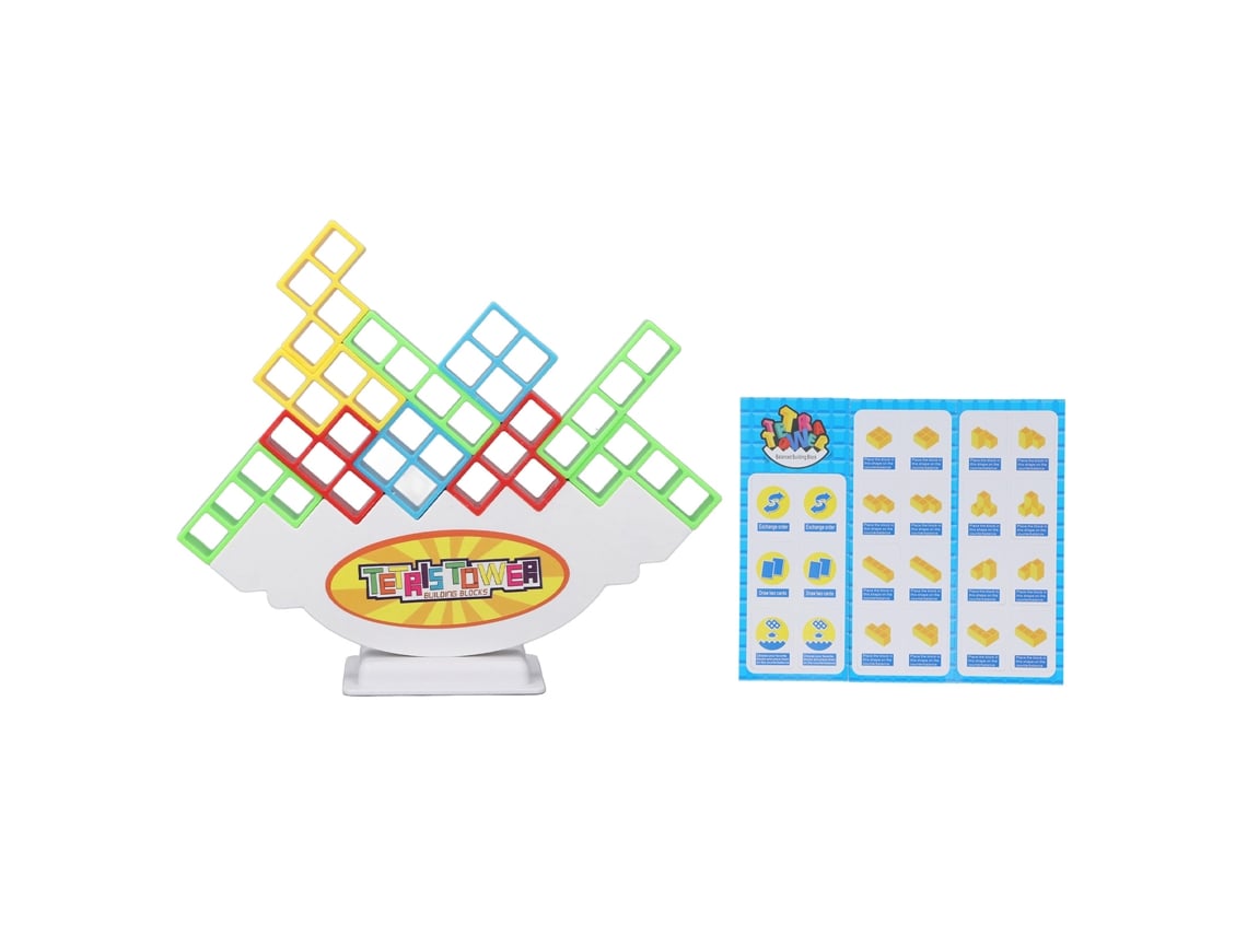 Brinquedo De Empilhamento Blocos Russos Coloridos Puzzle Equilíbrio Interativo Para Crianças