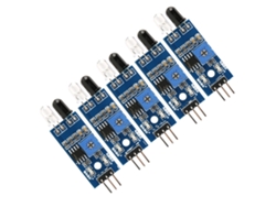 Sensor infrarrojo de detección de obstáculos para coches inteligentes y robots (paquete de 5)